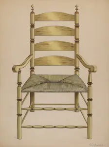 Armchair, c. 1937. Creator: Erwin Schwabe