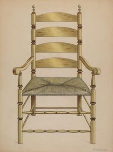 Armchair, c. 1937. Creator: Erwin Schwabe