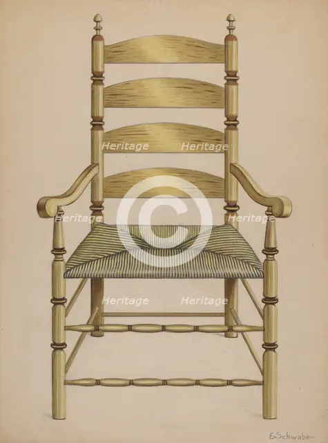 Armchair, c. 1937. Creator: Erwin Schwabe.