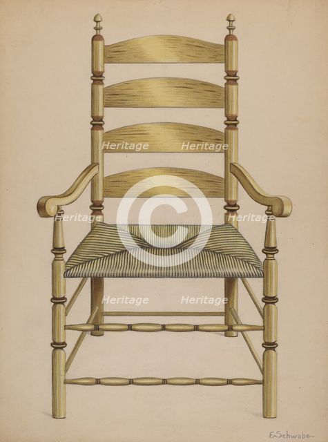 Armchair, c. 1937. Creator: Erwin Schwabe.