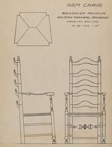 Armchair, c. 1937. Creator: Frank Wenger