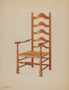 Armchair, c. 1937. Creator: Frank Wenger