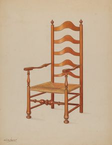 Armchair, c. 1937. Creator: Frank Wenger