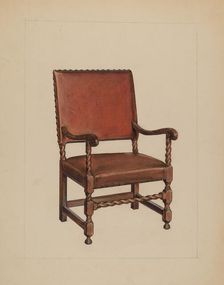 Armchair, c. 1937. Creator: M. Rosenshield-von-Paulin