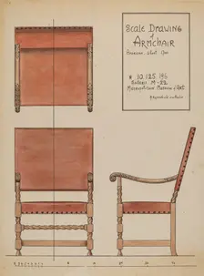 Armchair, c. 1937. Creator: M. Rosenshield-von-Paulin