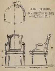 Armchair, c. 1938. Creator: Harold Smith