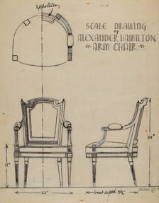 Armchair, c. 1938. Creator: Harold Smith