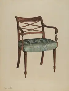 Armchair, c. 1939. Creator: M. Rosenshield-von-Paulin