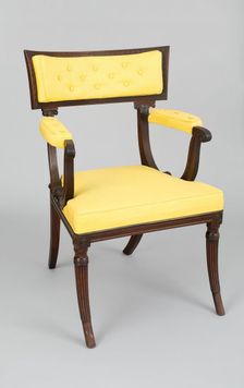 Armchair, England, c. 1810. Creator: Unknown