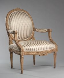 Armchair (Fauteuil), c. 1765. Creator: Jean-Baptiste II Tilliard (French, 1797)