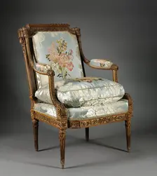Armchair (Fauteuil), c. 1785. Creator: Nicolas-Denis Delaisement (French)