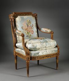Armchair (Fauteuil), c. 1785. Creator: Nicolas-Denis Delaisement (French)