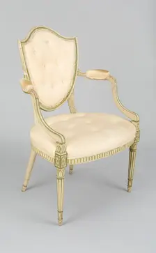 Armchair (one of a pair), England, c. 1770/80. Creator: Unknown