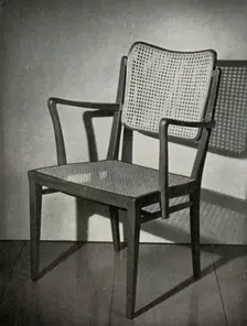 Armchair of polished mahogany, by Nils Enstrom made by AB Ferd. Lundquist & Co. 1949 Creator: Nils Enstrom