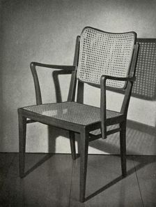 Armchair of polished mahogany, by Nils Enstrom made by AB Ferd. Lundquist & Co. 1949 Creator: Nils Enstrom