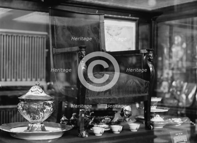 Armchair of the Marquis De Lafayette, In Smithsonian, 1913. Creator: Harris & Ewing.