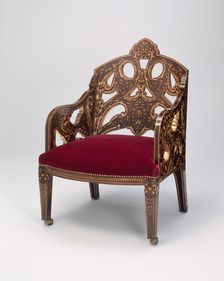 Armchair, London, 1867/70. Creator: Owen Jones