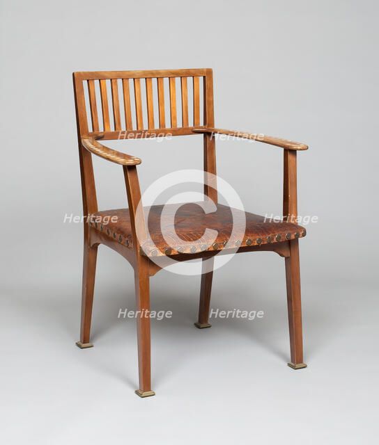 Armchair No. 8, Austria, 1898/99. Creator: Otto Wagner.