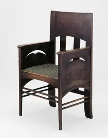Armchair, Scotland, 1897. Creator: Charles Rennie Mackintosh