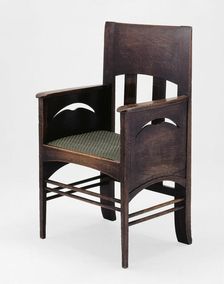 Armchair, Scotland, 1897. Creator: Charles Rennie Mackintosh