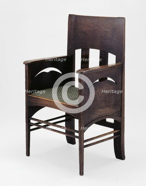 Armchair, Scotland, 1897. Creator: Charles Rennie Mackintosh.