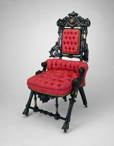 Armchair, patented in 1869. Creator: George Jakob Hunzinger
