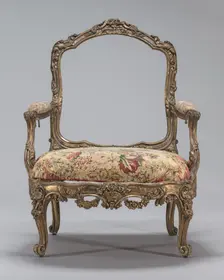 Armchair, probably c. 1830/1850. Creator: Unknown
