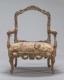 Armchair, probably c. 1830/1850. Creator: Unknown