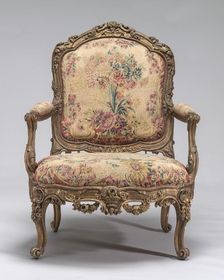 Armchair, probably c. 1830/1850. Creator: Unknown