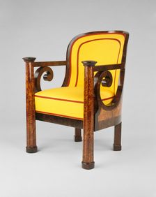 Armchair, Vienna, 1820/25. Creator: Unknown