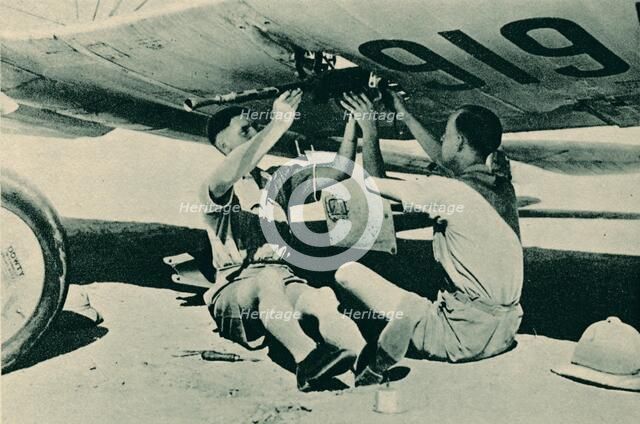 Armament Section at Work, 1940. Artist: Unknown