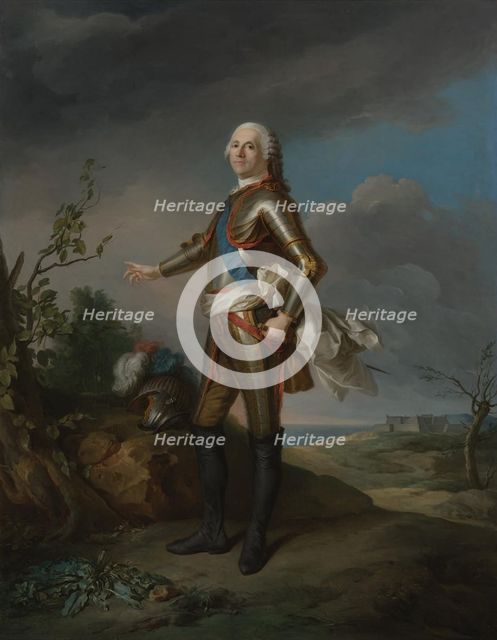 Armand de Vignerot du Plessis (1696-1788), Duke of Richelieu, Marshal of France. Artist: Nattier, Jean-Marc (1685-1766)