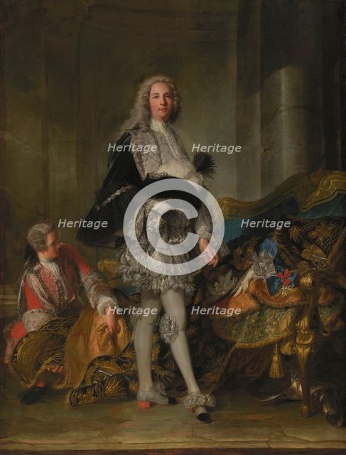 Armand de Vignerot du Plessis (1696-1788), Duke of Richelieu, Marshal of France, 1732. Creator: Nattier, Jean-Marc (1685-1766).