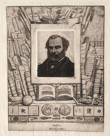 Armand Gueraud of Nantes, Printer and Man of Letters, 1862. Creator: Charles Meryon (French, 1821-1868)