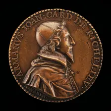 Armand-Jean du Plessis, 1585-1642, Cardinal de Richelieu 1622 [obverse], 1631. Creator: Jean Warin