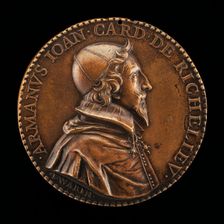 Armand-Jean du Plessis, 1585-1642, Cardinal de Richelieu 1622 [obverse], 1631. Creator: Jean Warin