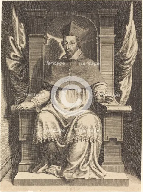 Armand Jean du Plessis, Cardinal Richelieu. Creator: Michel Lasne.