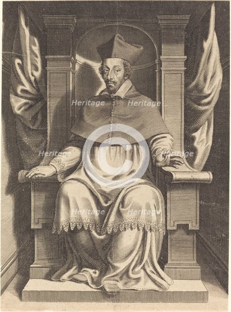 Armand Jean du Plessis, Cardinal Richelieu. Creator: Michel Lasne.