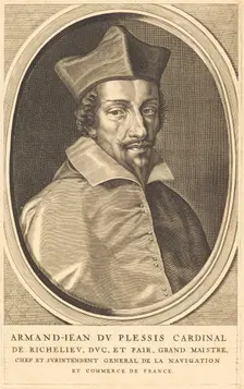 Armand Jean du Plessis, Cardinal Richelieu. Creator: Michel Lasne