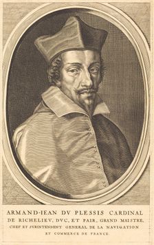 Armand Jean du Plessis, Cardinal Richelieu. Creator: Michel Lasne