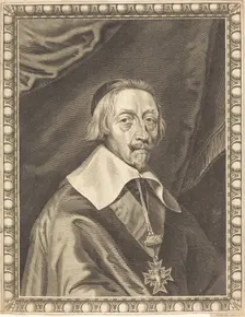 Armand Jean du Plessis, Cardinal Richelieu. Creator: Michel Lasne