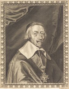Armand Jean du Plessis, Cardinal Richelieu. Creator: Michel Lasne
