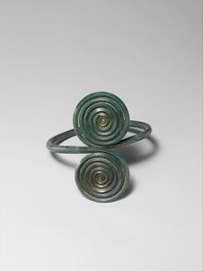 Armband with Spirals, European Bronze Age, 14th-12th century B.C. Creator: Unknown