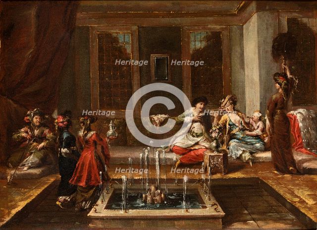 Armenian interior or Orient Scene.
