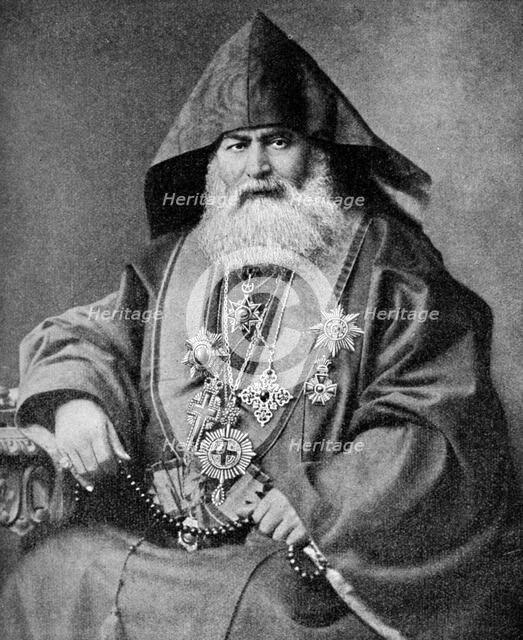 Armenian Patriarch, leader of the oldest national christian church, 1922. Artist: Unknown