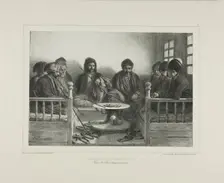 Armenians and Tartars in a Cafe, 1838. Creator: Auguste Raffet