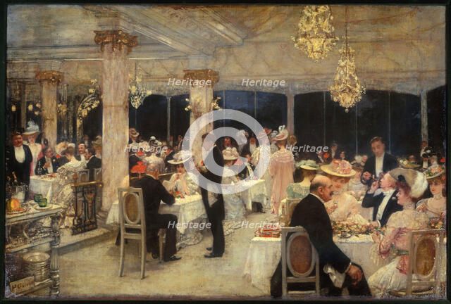 Armenonville, le soir du Grand-Prix, 1905. Creator: Henri Gervex.