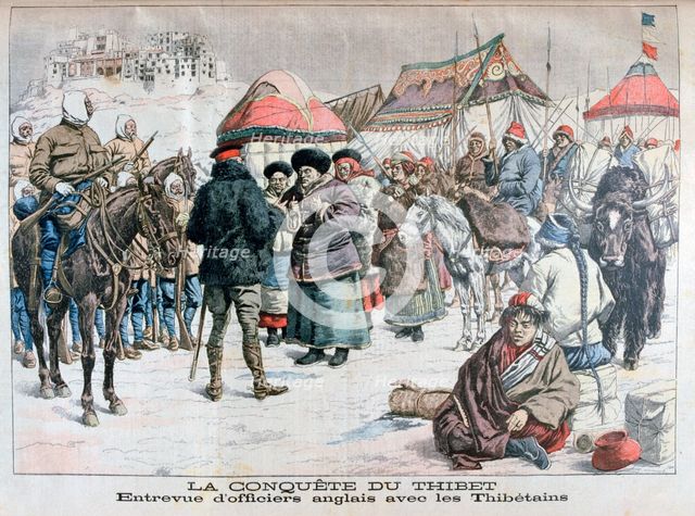 Armed invasion of Tibet by British and Indian forces, 1904. Artist: Unknown
