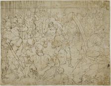 Armed Soldiers After Battle, c.1600. Creator: Unknown