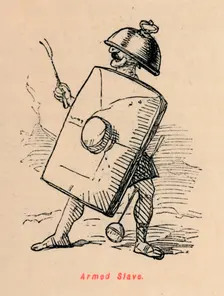 Armed Slave 1852. Artist: John Leech